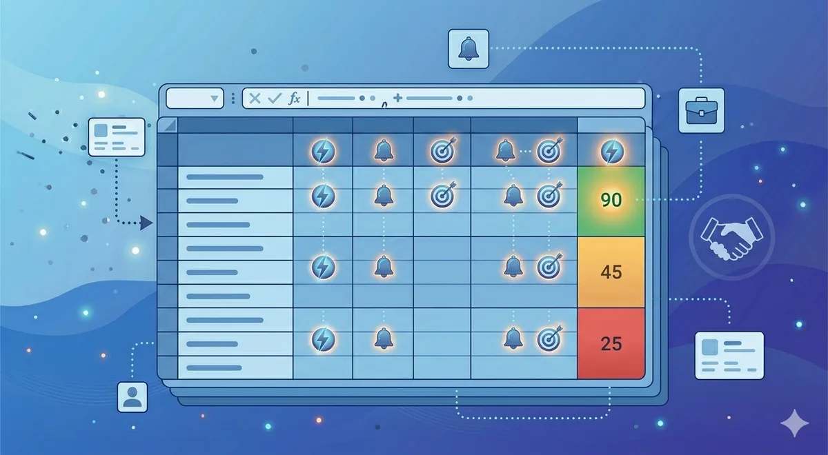 Build a lead scoring model in a spreadsheet